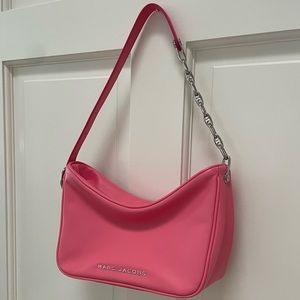 NEW Marc Jacobs Tempo Baguette Leather Shoulder Bag pink